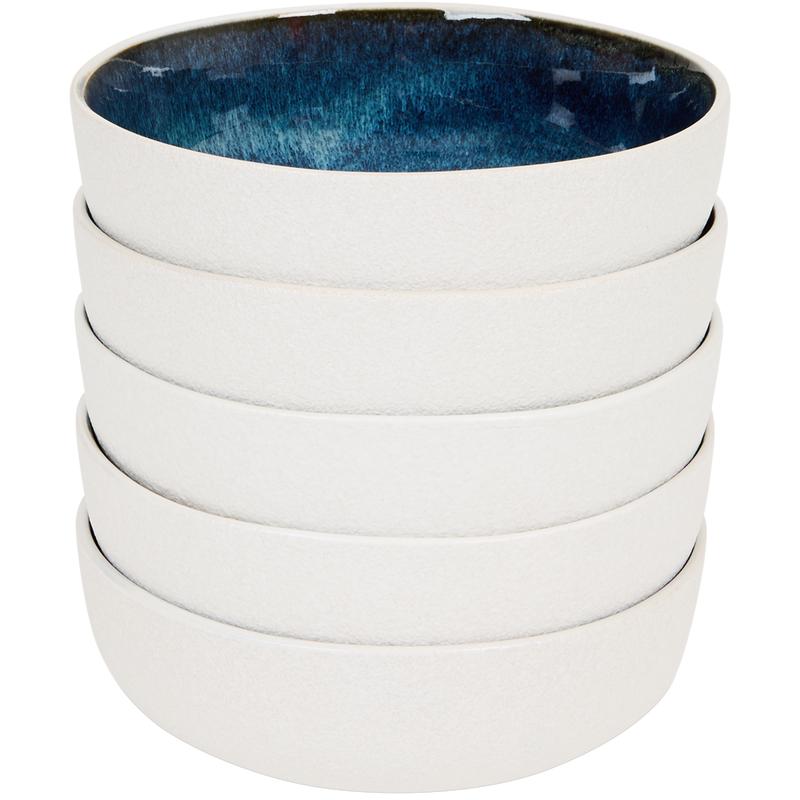 Paksos dinner set – blue/white – bowls