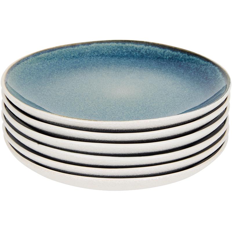 Paksos dinner set – blue/white – side plates