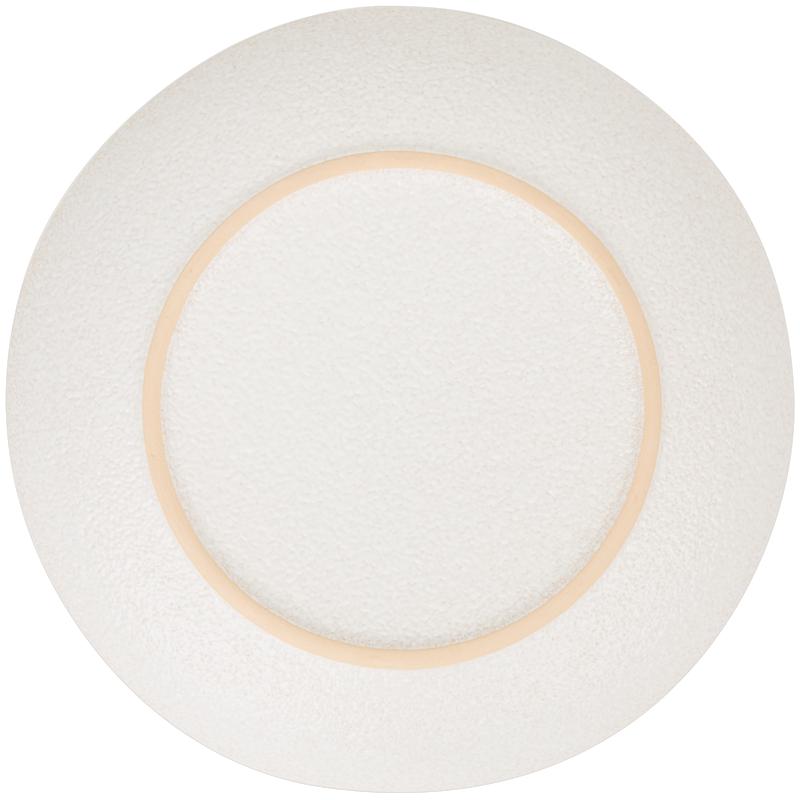 18-piece Paksos dinner set in sand/white - bottom of plate