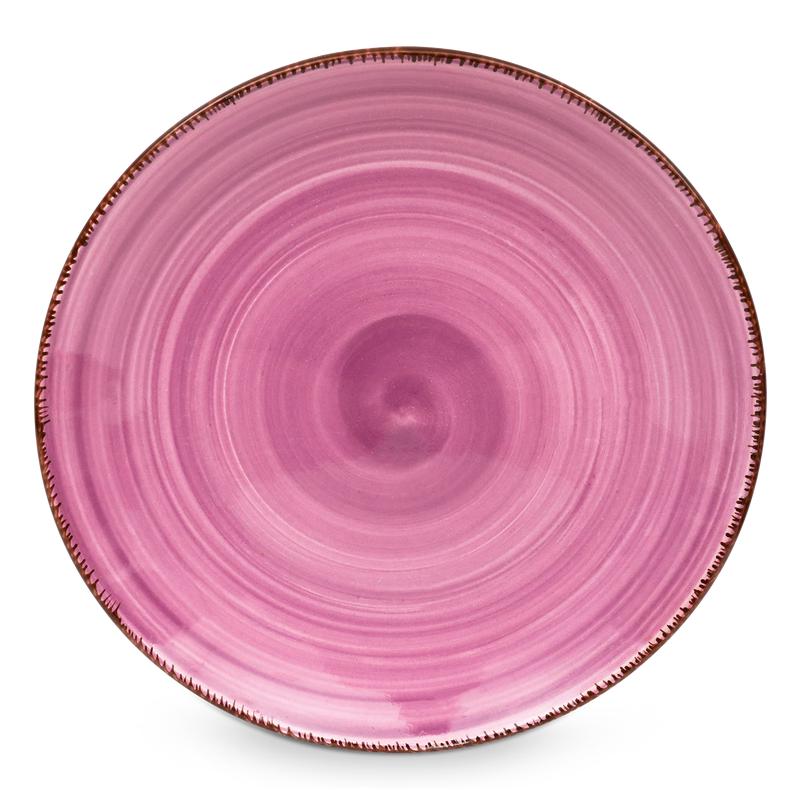 Service Mykonos pink plate