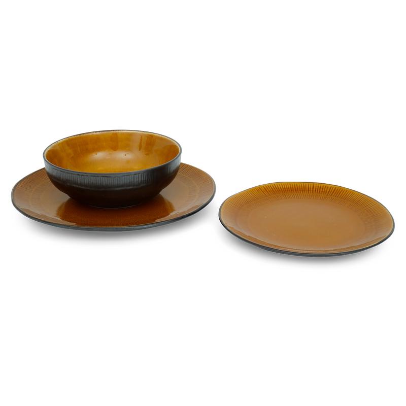 Plate set Evia breakfast plate bowl and dinner plate