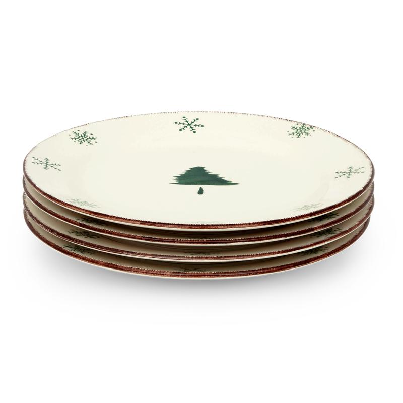 Plate set - Christmas tree - plates stacked