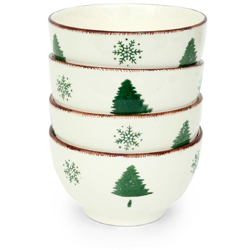 Plate set - Christmas tree - bowls
