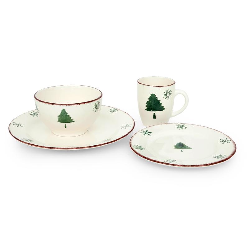 Plate set - Christmas tree - one set