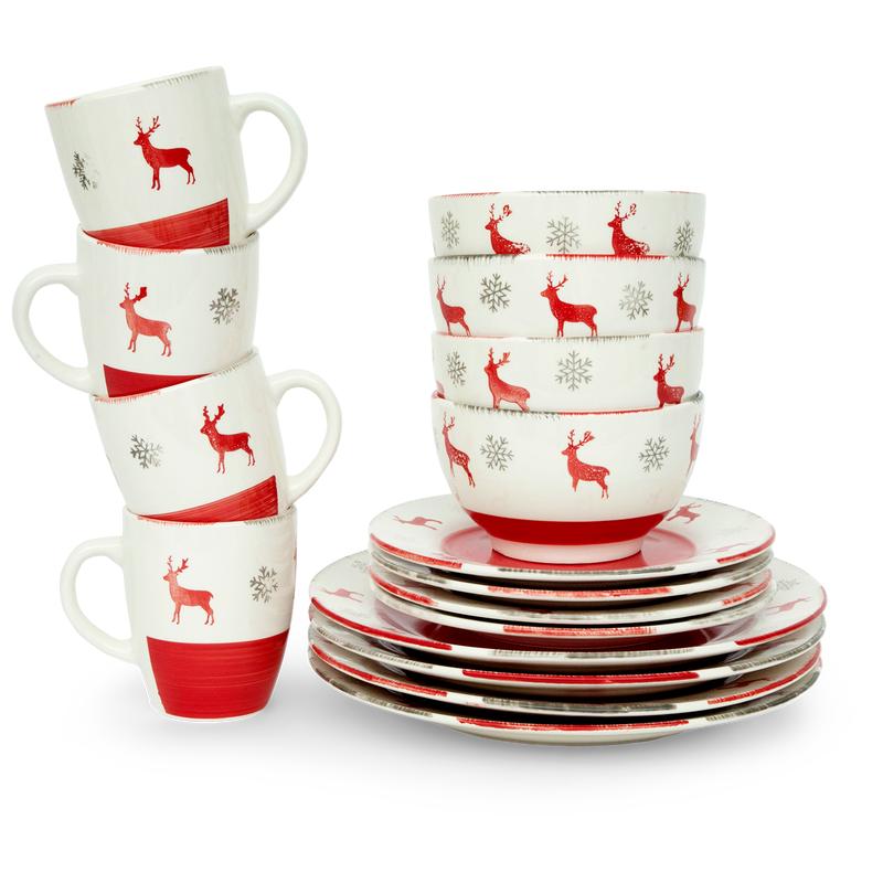Plate set - Reindeer - stacked