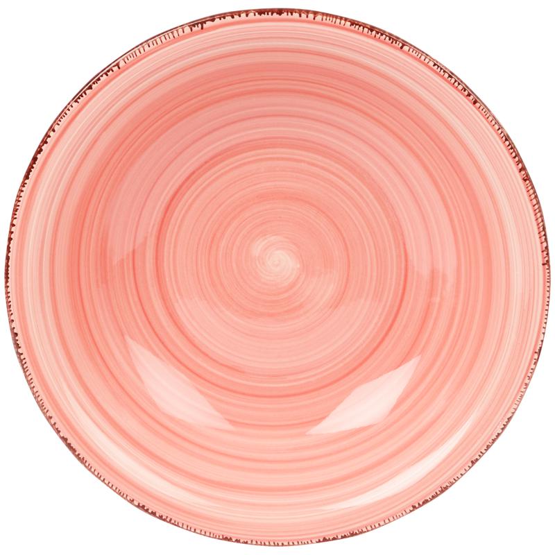Closeup 3 van een van de borden van bordenset roze