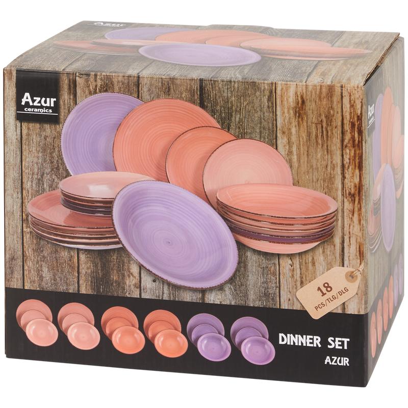 Packaging of the plate set pink