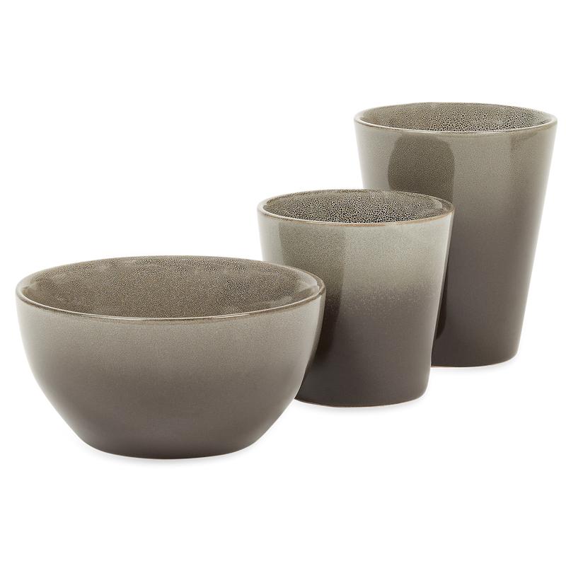 Mugs and bowl light Terre grey
