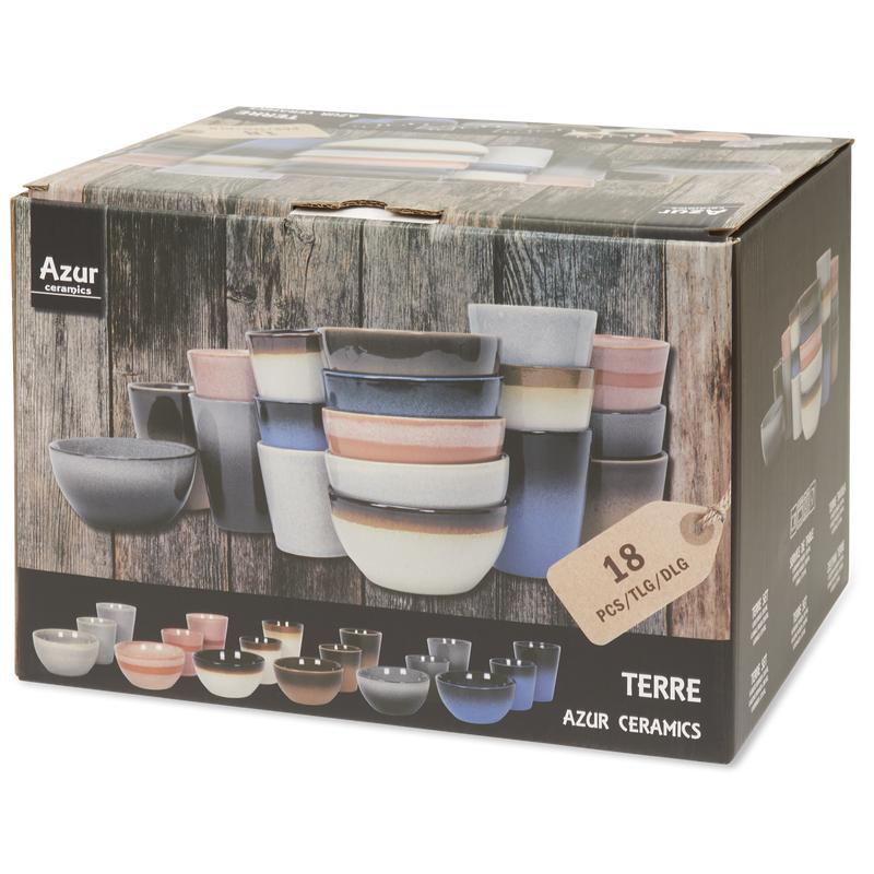 Mug and bowl set Terre in packaging