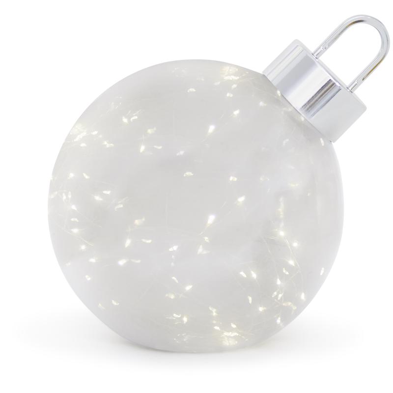 Glass bauble with LED lights - 30 cm on