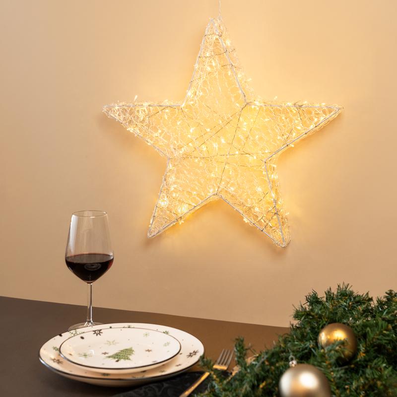 Christmas star with 120 LED lights mood picture