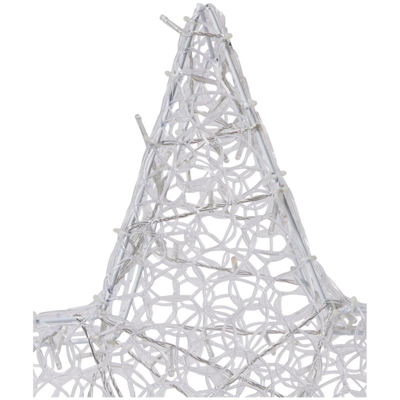 Christmas star with 200 LED lights light off - top