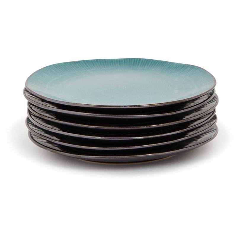 Plate set Leros - dinner plate stack