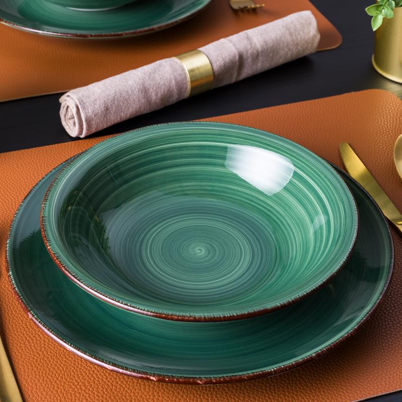 Plate set - on table