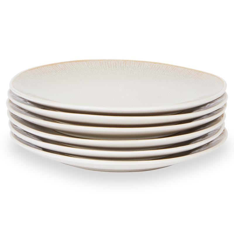 Dinner set with reactive glaze - sand - 27 cm plate set