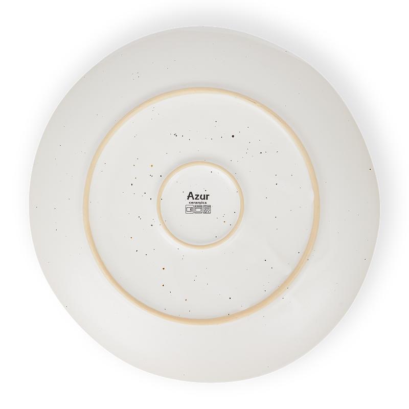 Reactive Glaze tableware set - off-white - underside large plate