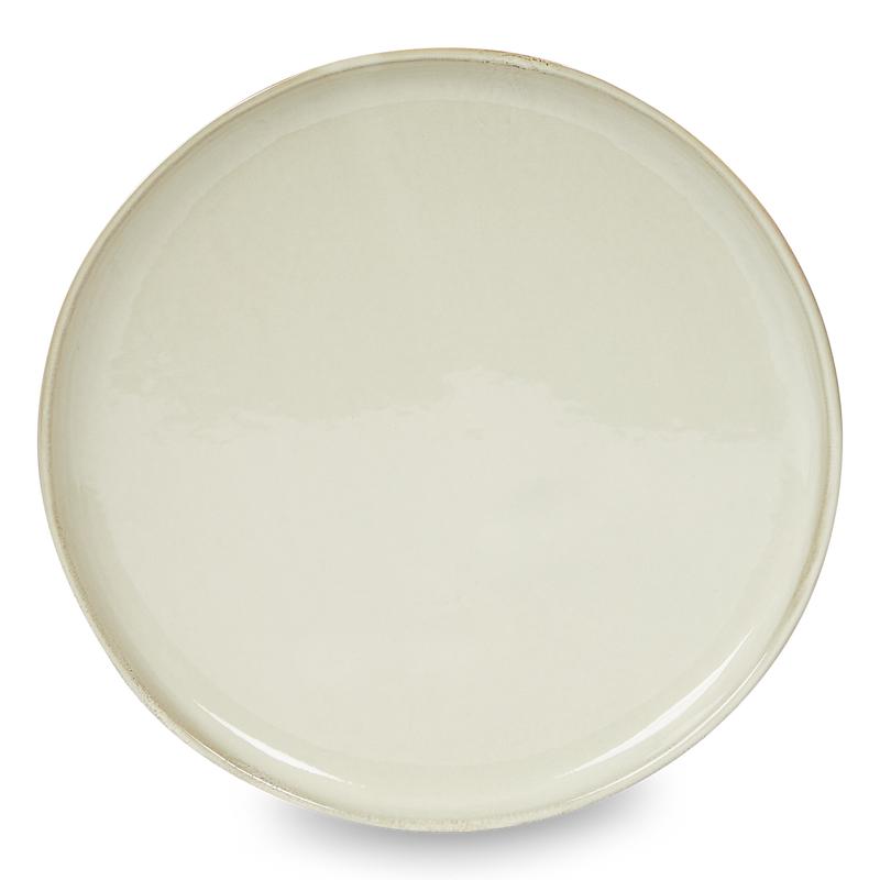 Earthenware tableware set - stone grey breakfast plate