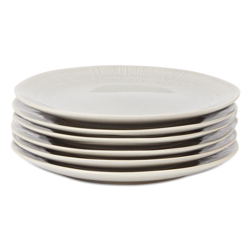 Handmade tableware - breakfast plates stacked