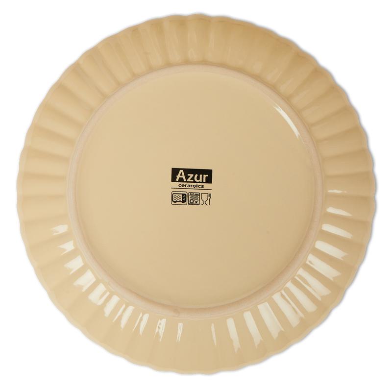Underside of plate