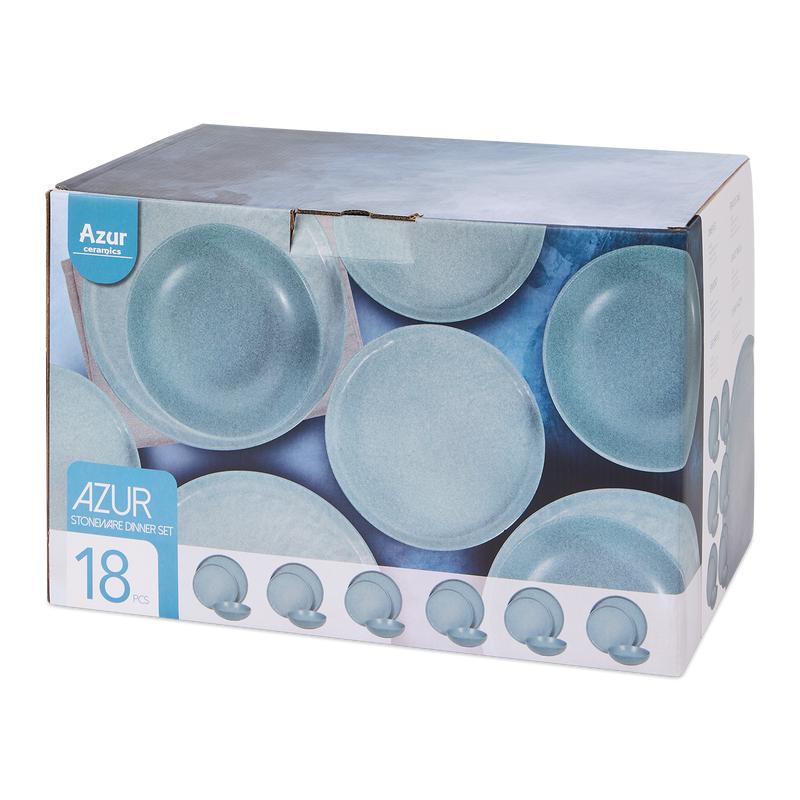 18-delige dinnerset - pastel groen verpakking