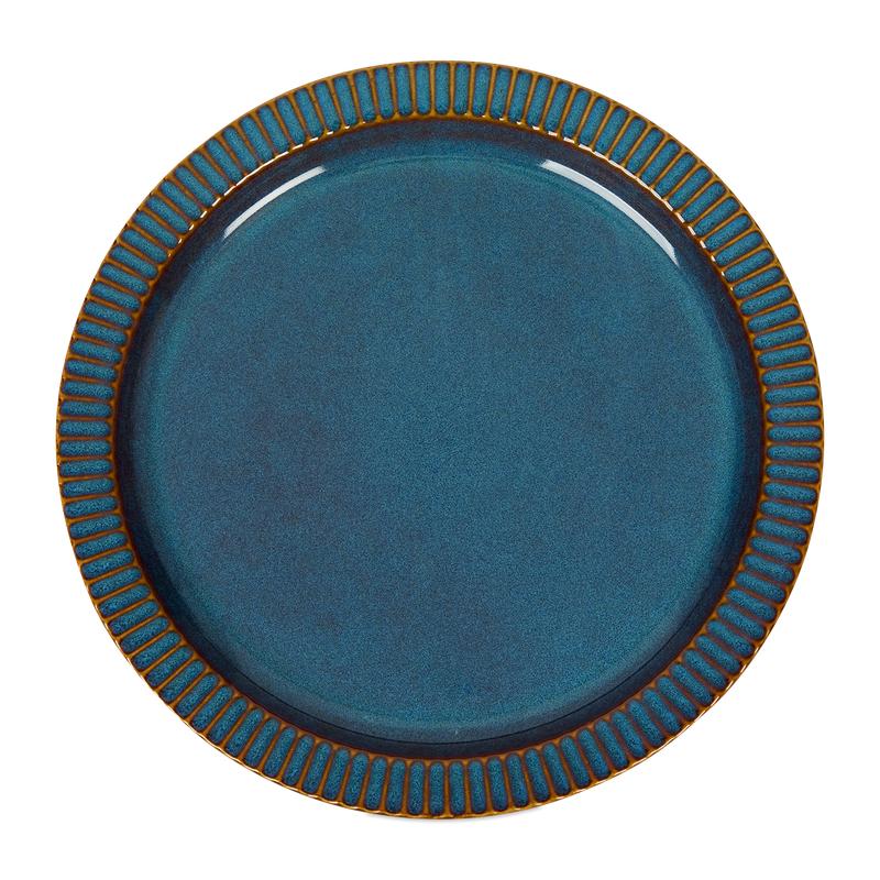 Dinner set Bistro - Blue top of plate