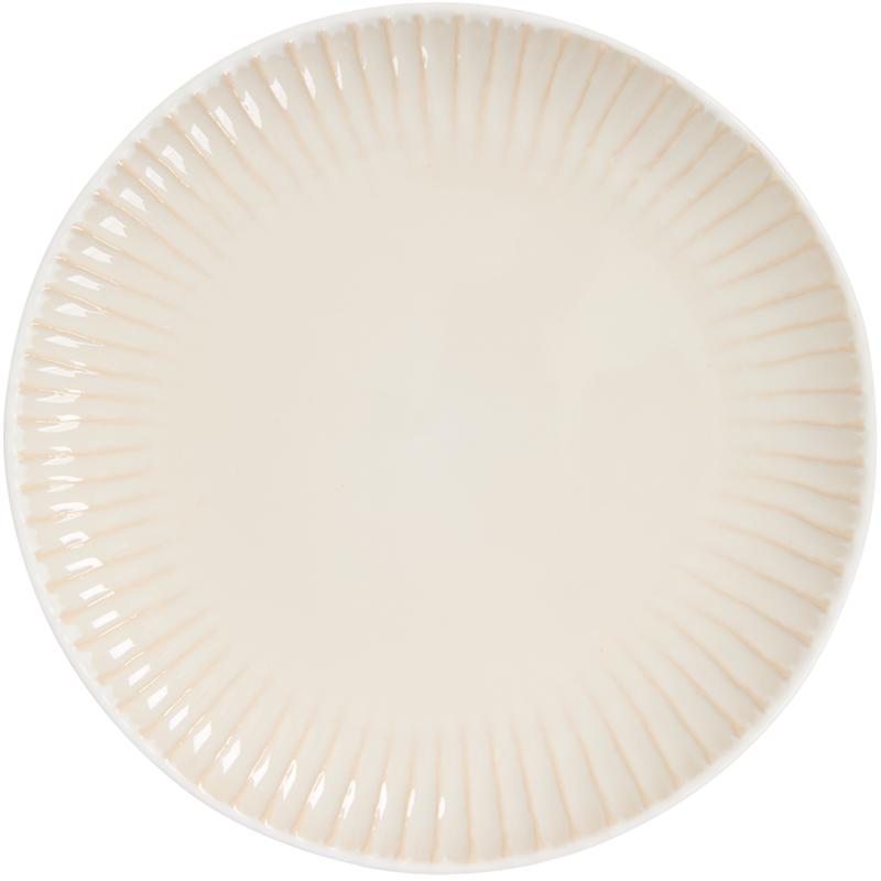 Shiny dinner set – beige – dinner plate from top