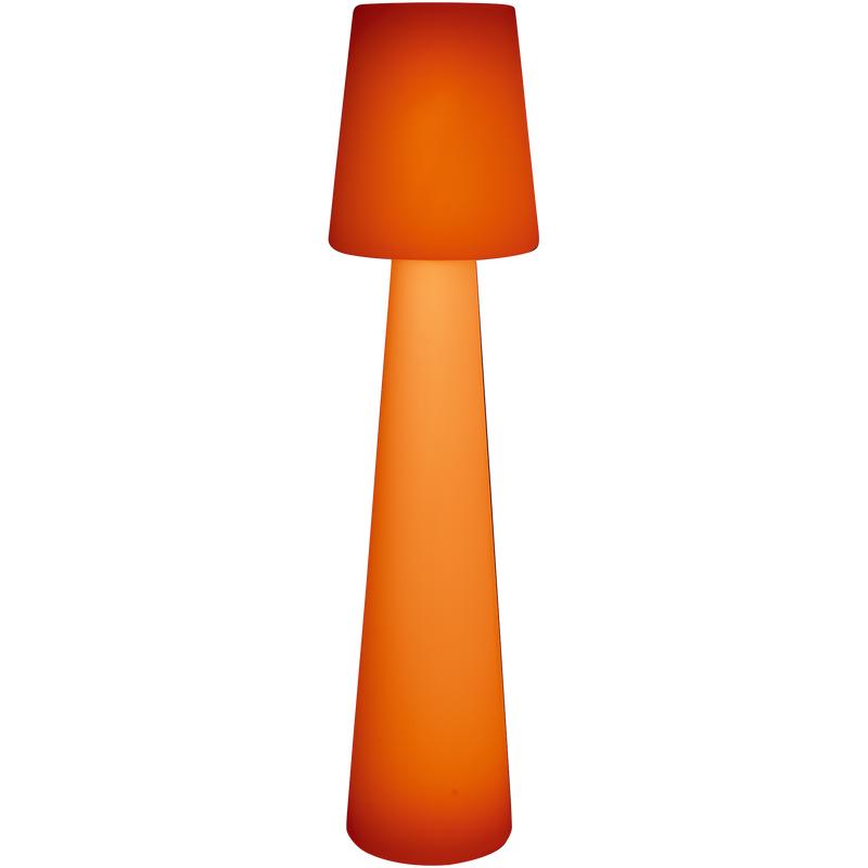 XXL design floor lamp - orange light