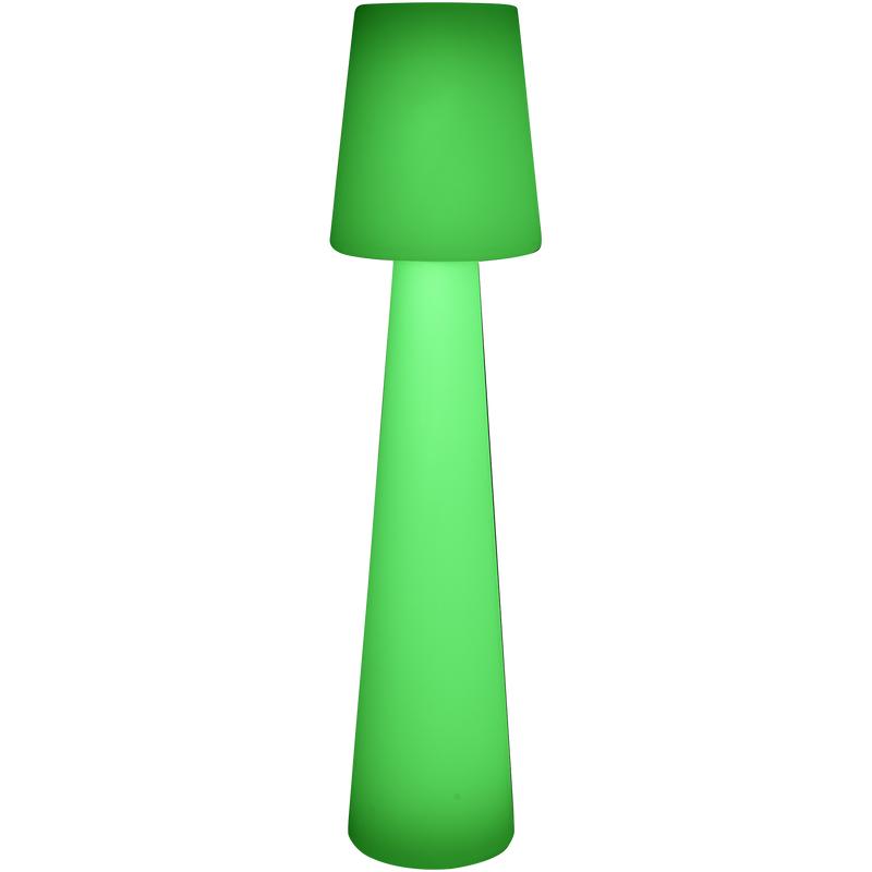 XXL design floor lamp - green light