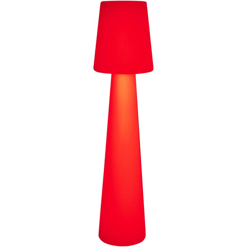 XXL design floor lamp - red light