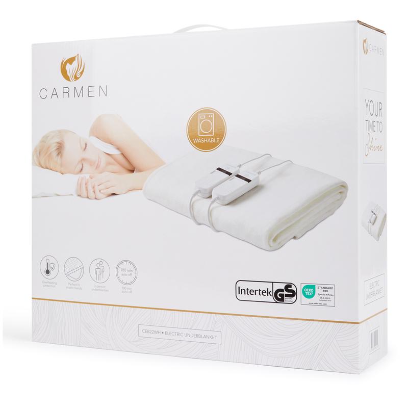 Electric blanket in packaging