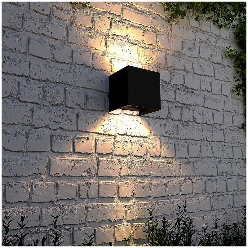 LSC Smart Outdoor wall lamp on the wall