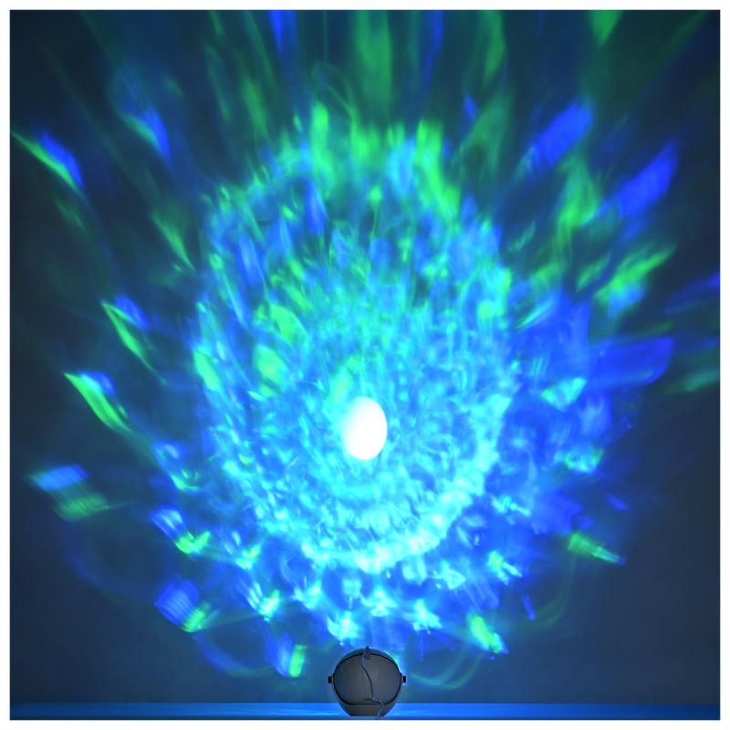 Exemple de projection du projecteur laser ciel étoilé 