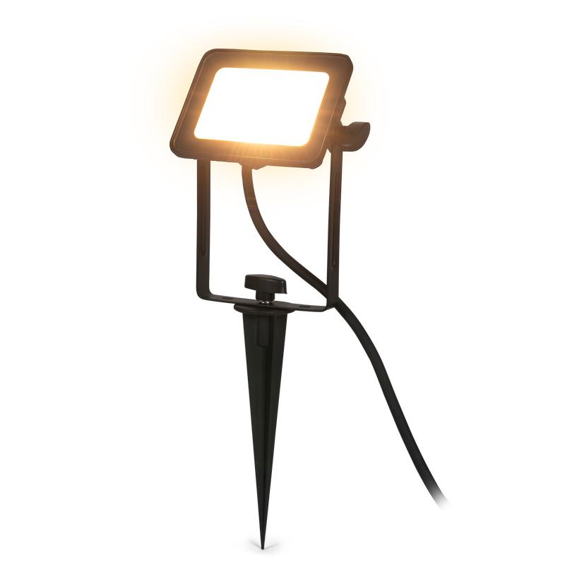 LSC Smart Connect floodlight met lamp aan