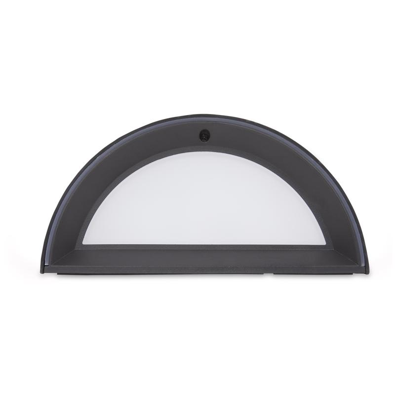 Bottom of the oval outdoor wall lamp