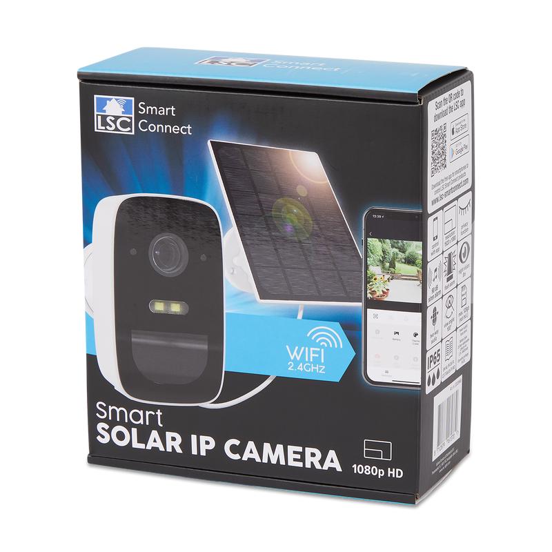 Emballage de la caméra de surveillance HD connectée avec panneau solaire LSC Smart Connect