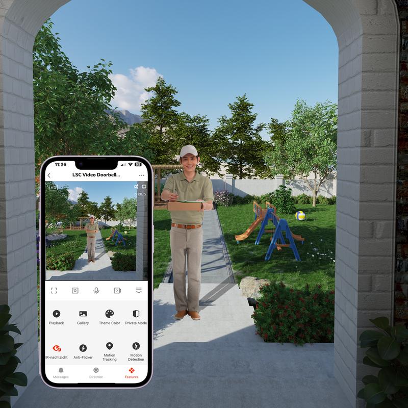 LSC Smart Connect video doorbell in the app