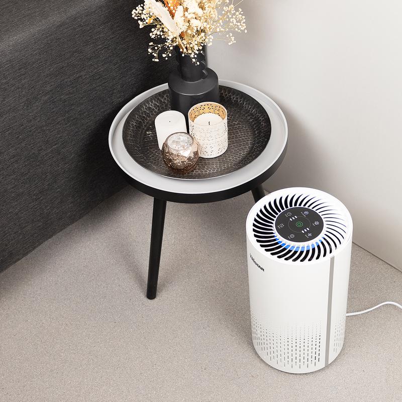 Tristar air purifier - next to table