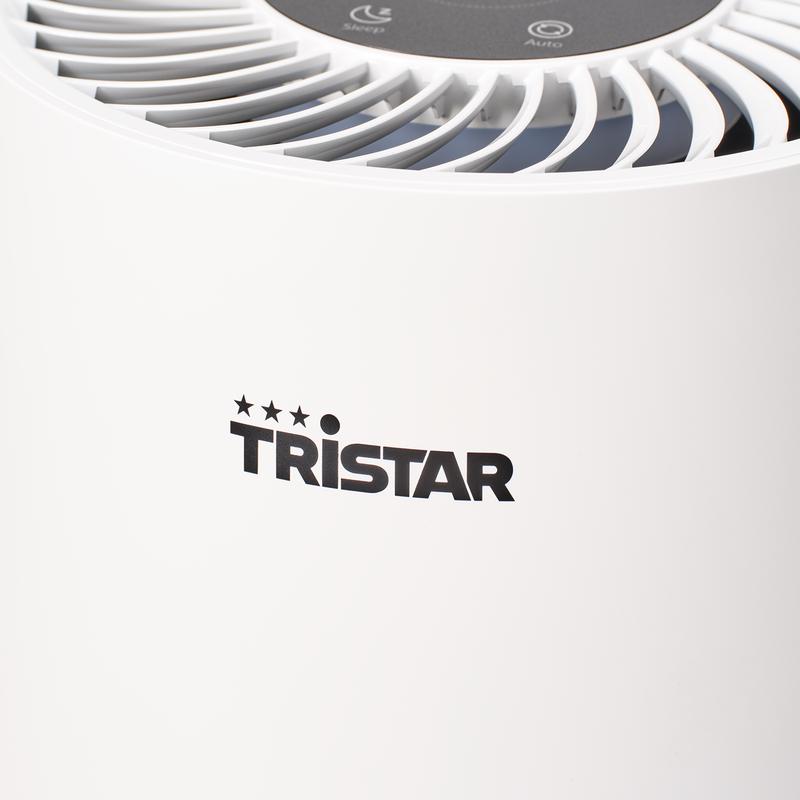 Tristar air purifier - close-up logo