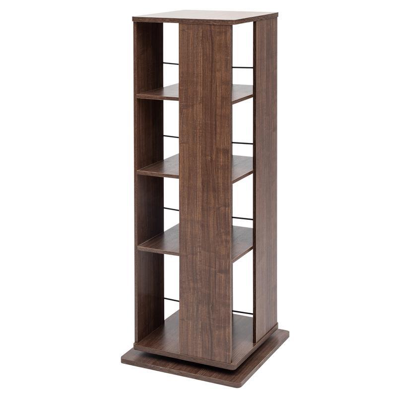 Swivel cabinet Dark Brown shelves