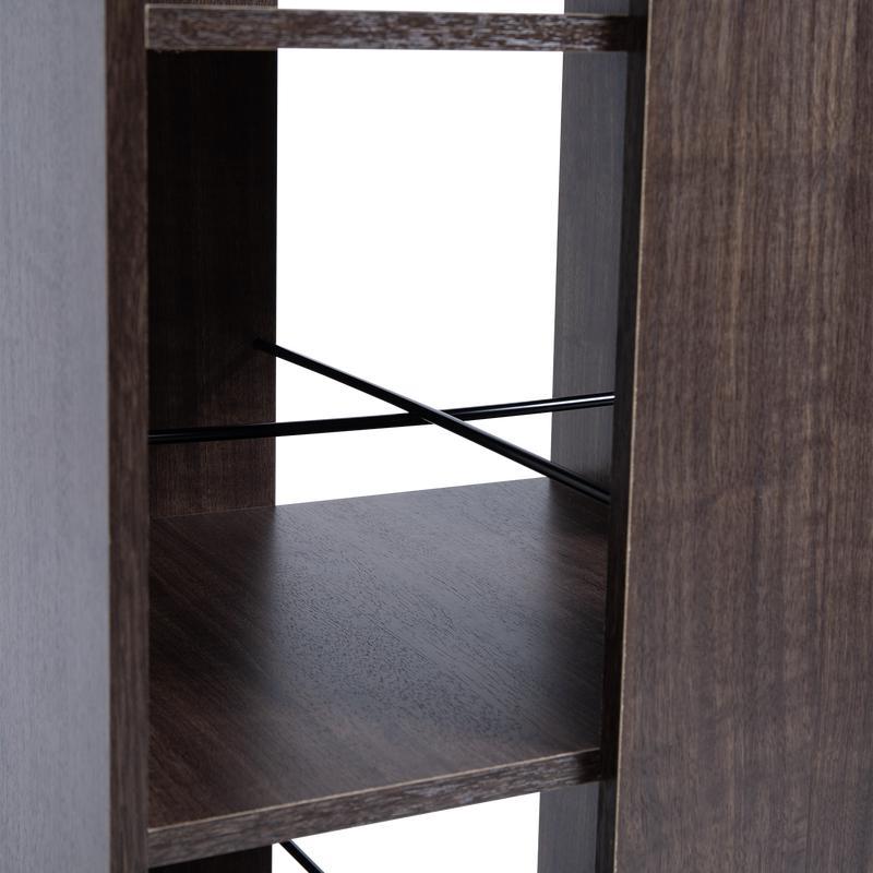 Swivel cabinet Dark Brown close up