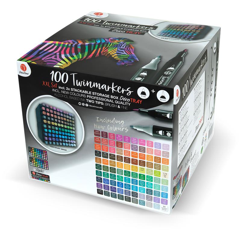 Packaging Décotime twin markers XXL set 100 pieces