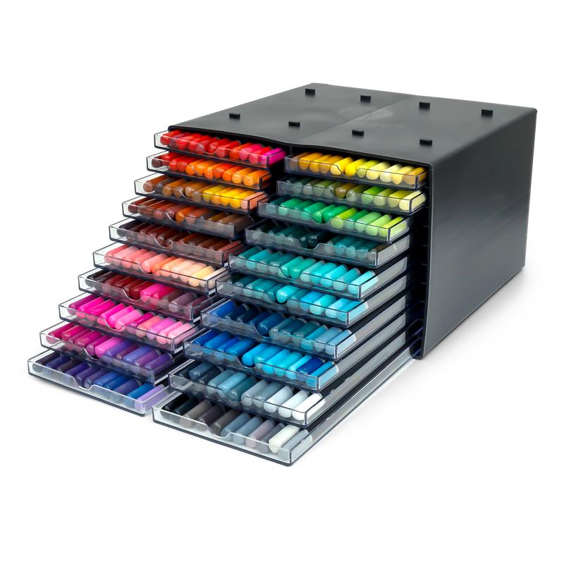 Boîte plastique avec 6 crayons de couleur publicitaire Memlight