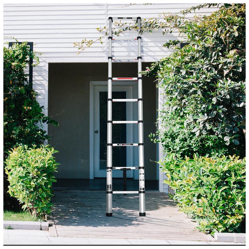 Ladder in gebruik