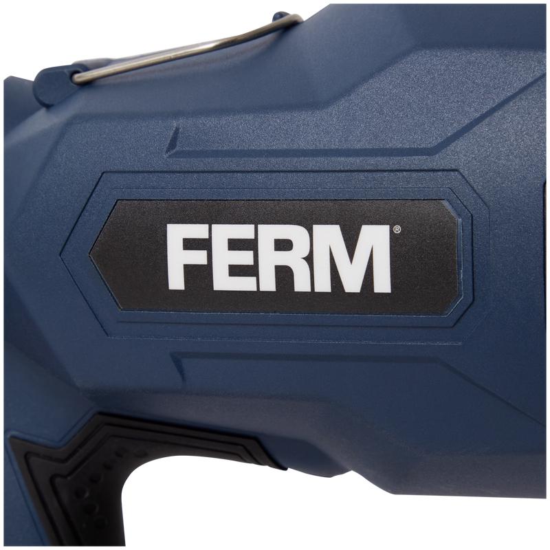 FERM paint sprayer - close up on logo