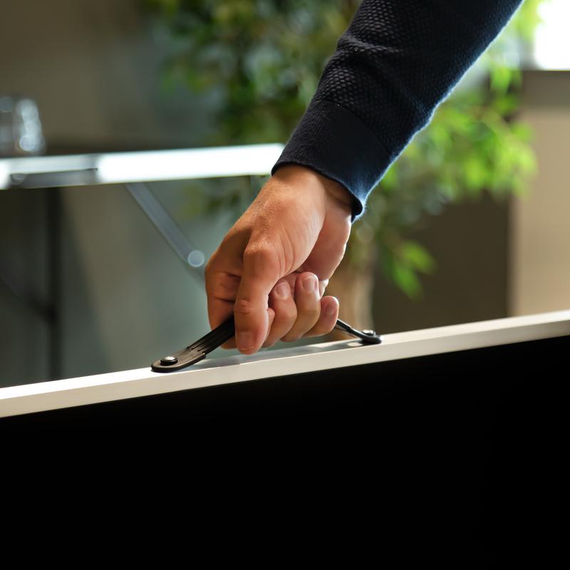 Multifunctional table set - someone holding table