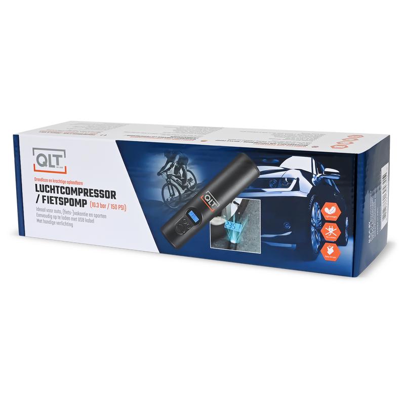 Packaging of cordless air compressor