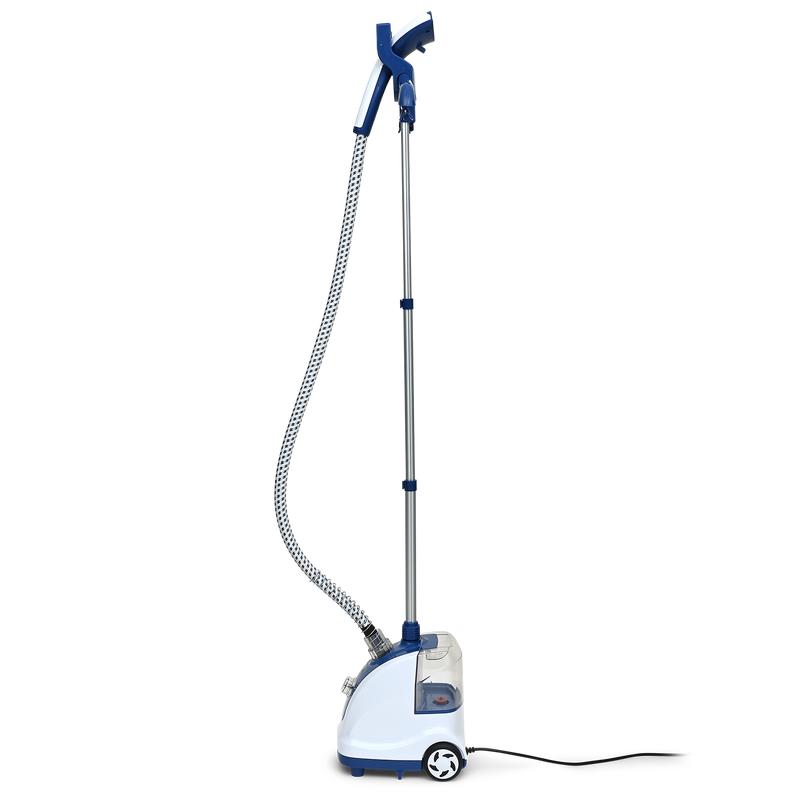 Clothing and fabric steamer side view