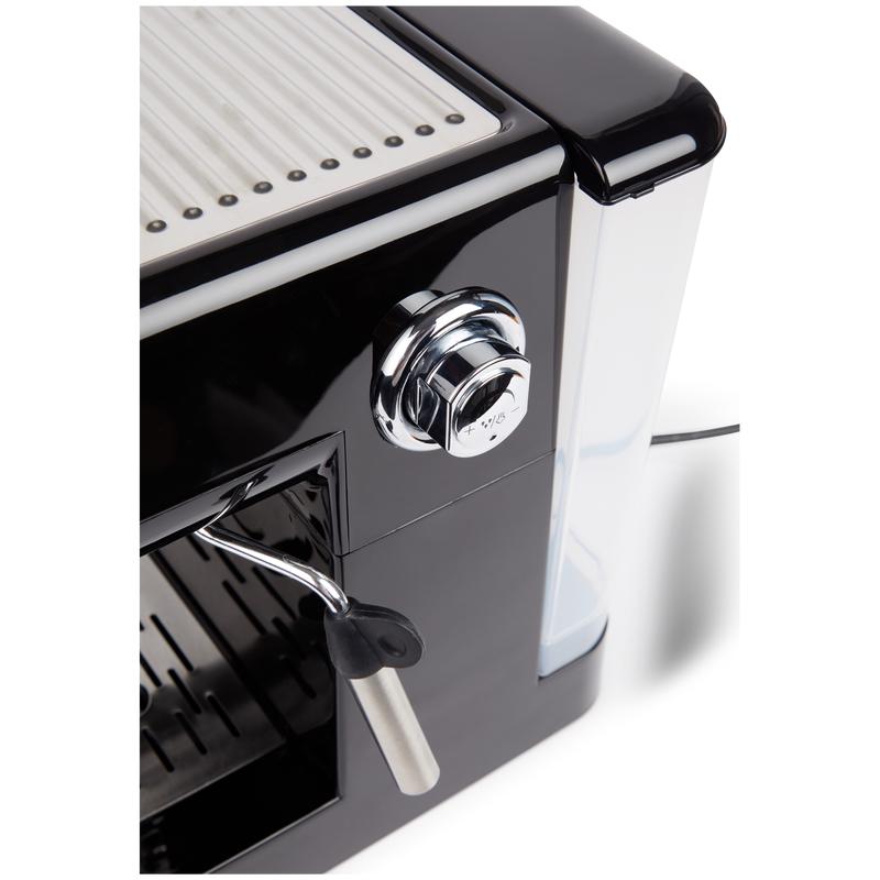 Espressomachine met retrolook zijkant