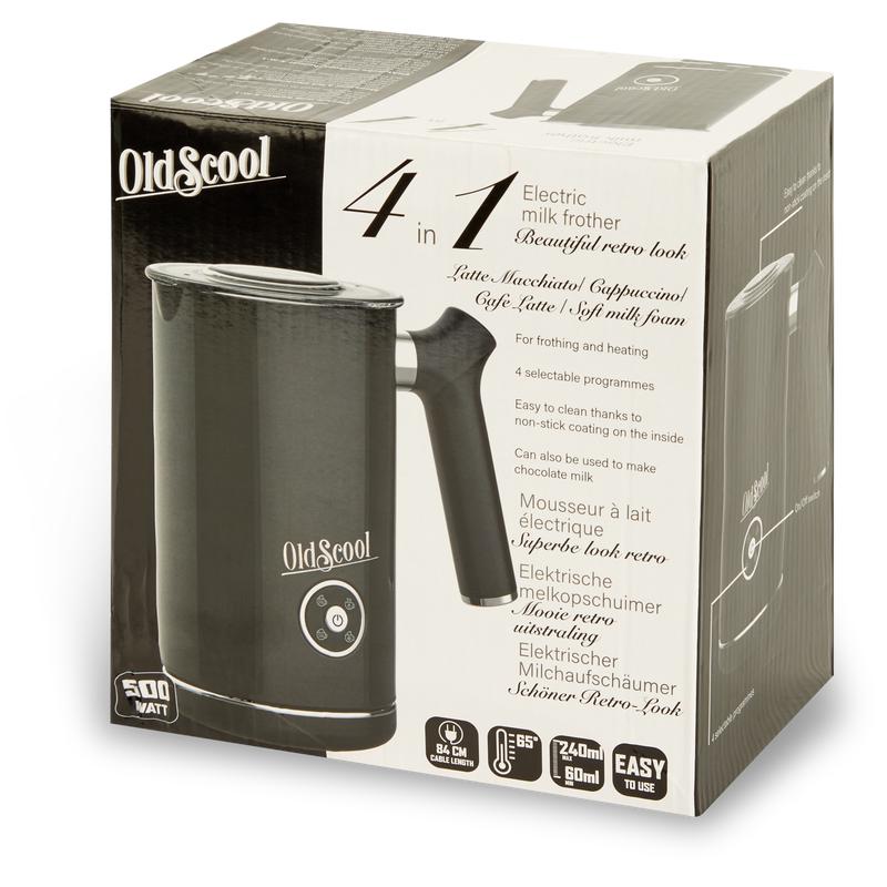 Milk frother with retro look - packaging