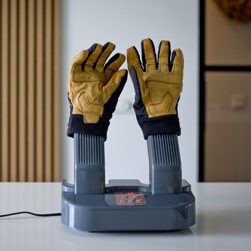 Shoe dryer with gloves